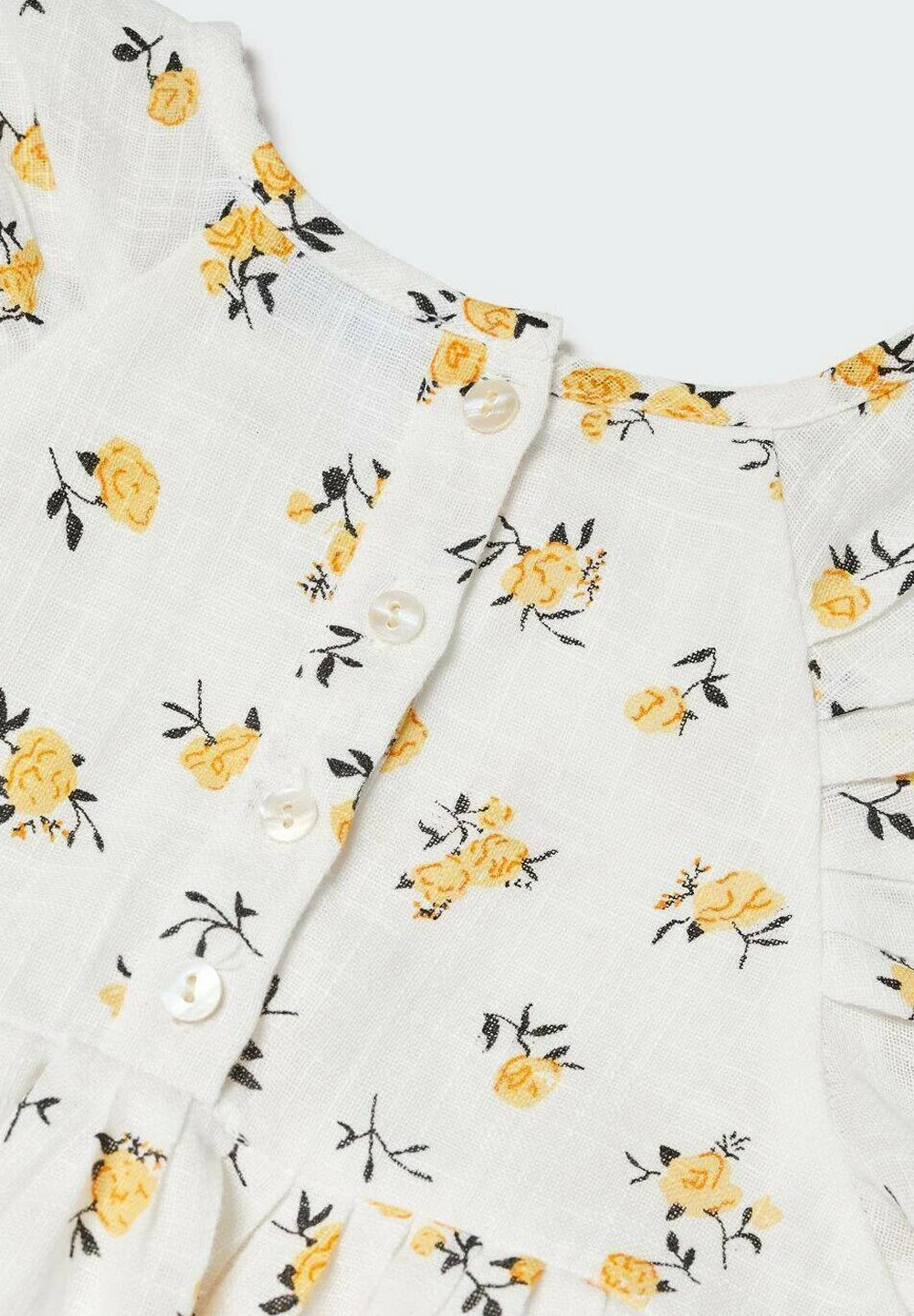 Mango Kids Mia - Robe De Jour - Vanilla â Image 3