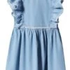 Mango Kids Mara - Robe En Jean - Bleu Clair