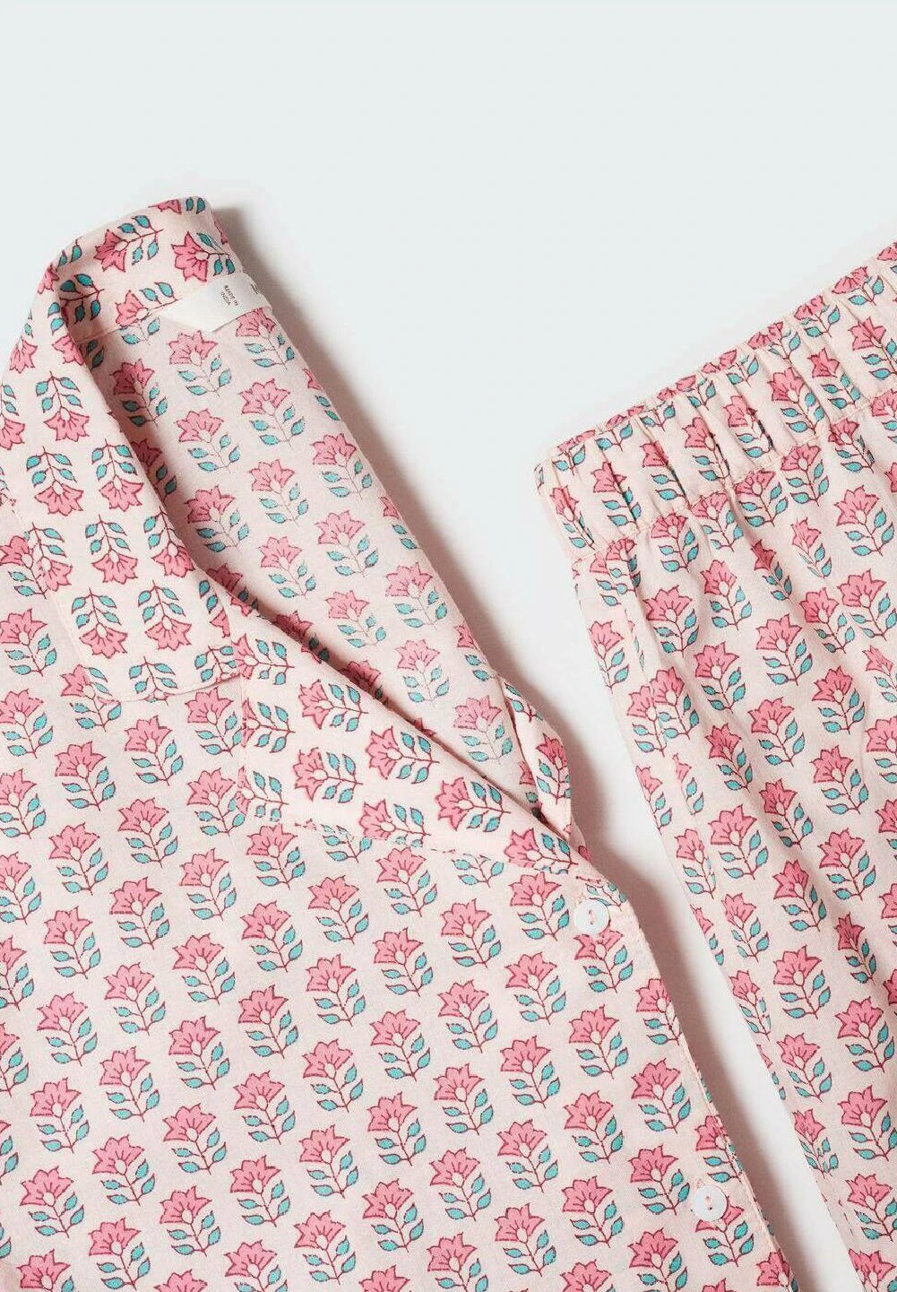 Mango Kids Sweet Set - Pyjama - Pastelově Růžová – Image 5