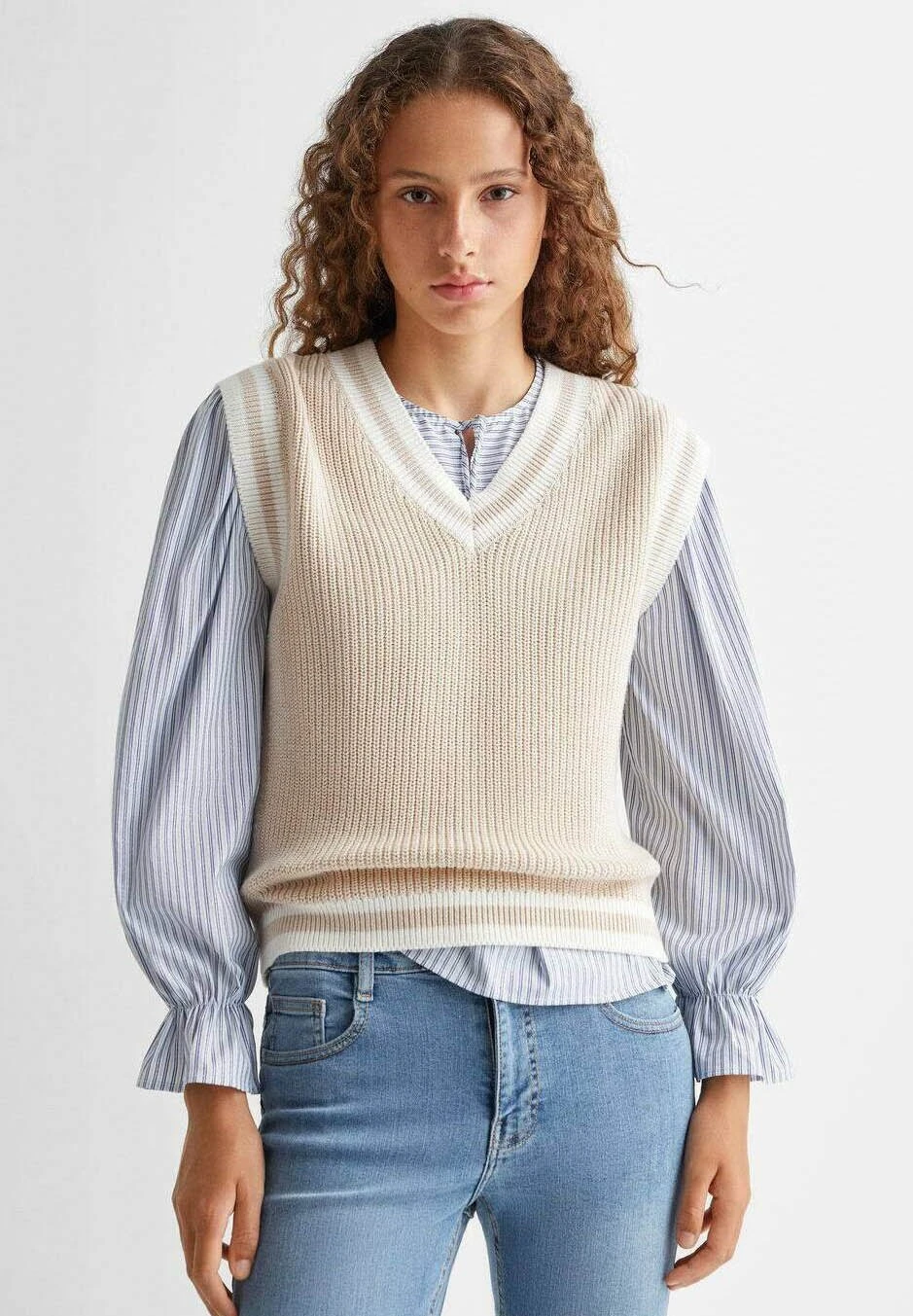 Mango Kids Aix - DĂ©bardeur - Beige â Image 2