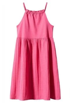 Mango Kids Halt - Robe De Jour - Fuchsia