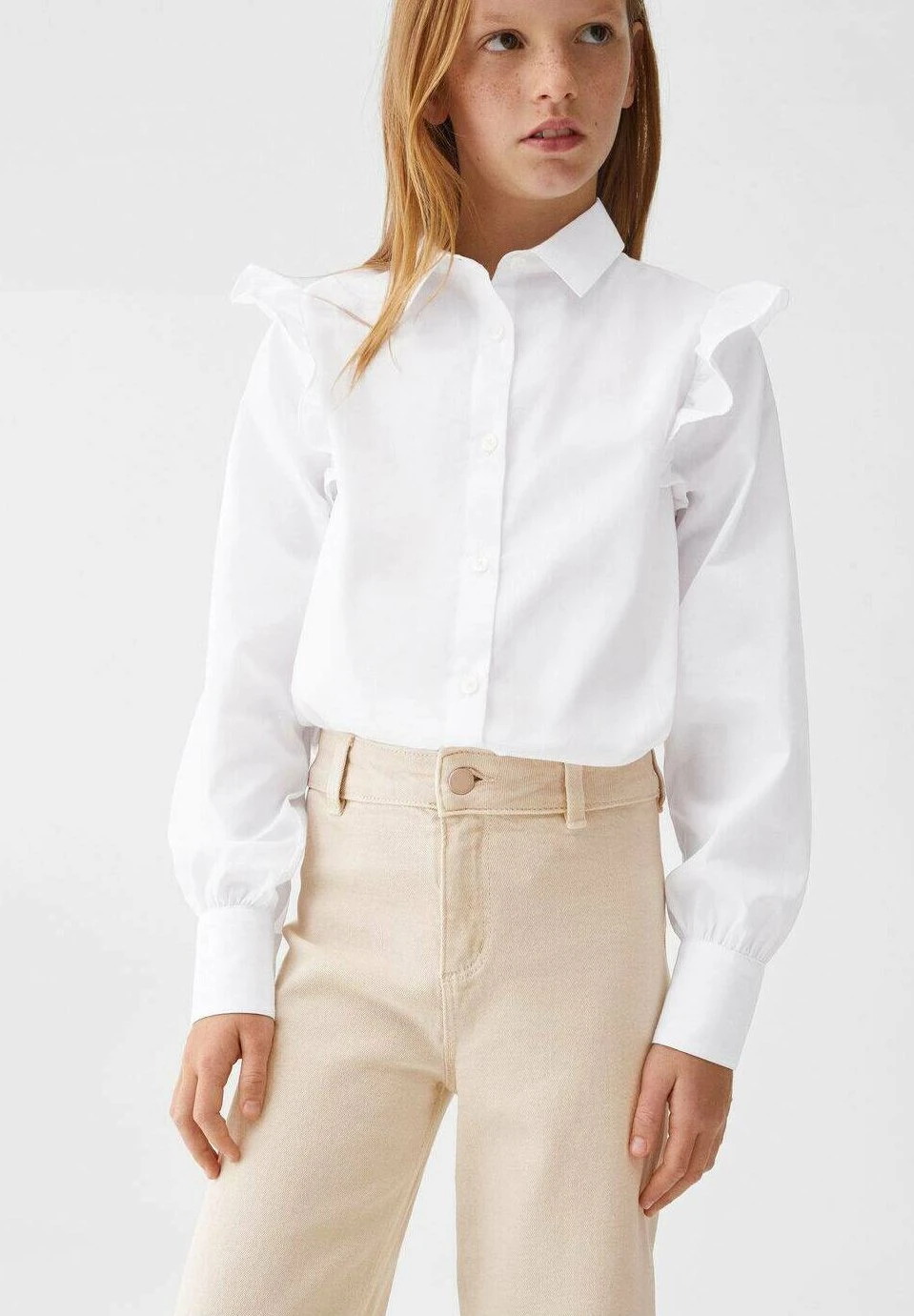 Mango Kids Pantalon Classique - Sable â Image 2