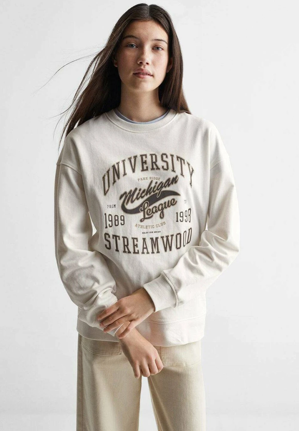 Mango Kids Park - Sweatshirt - Blanc Cassé