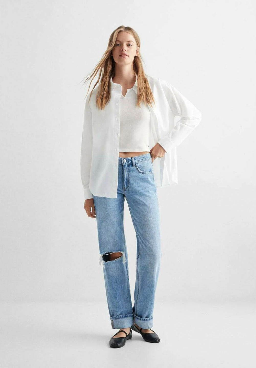 Mango Kids Over - Chemisier - CremeweiĂ