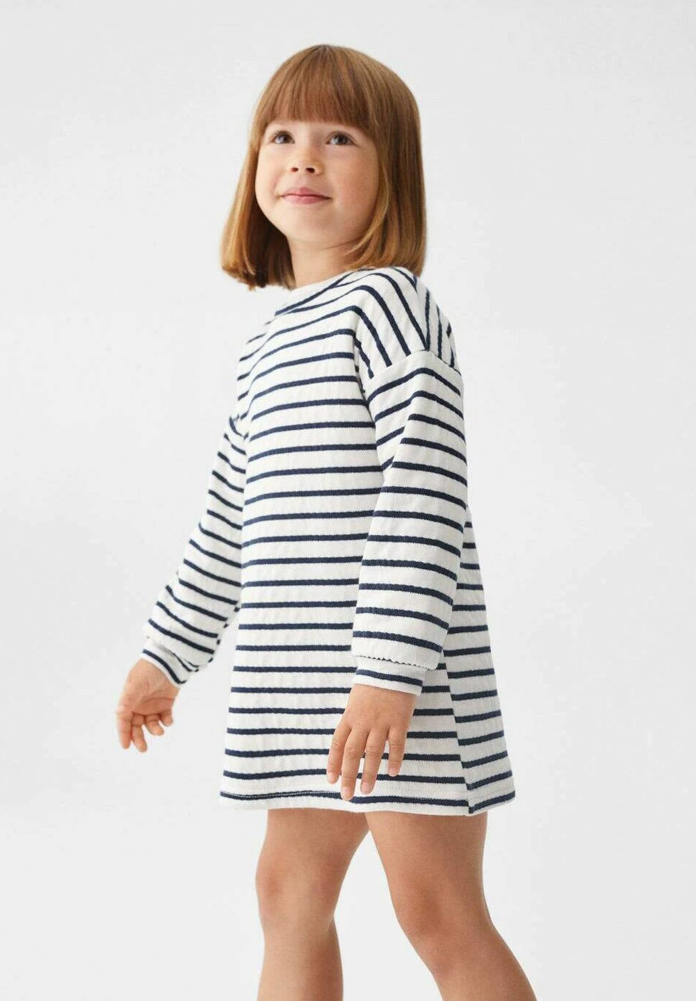 Mango Kids Stripesb - Robe Pull - Bleu Marine â Image 2