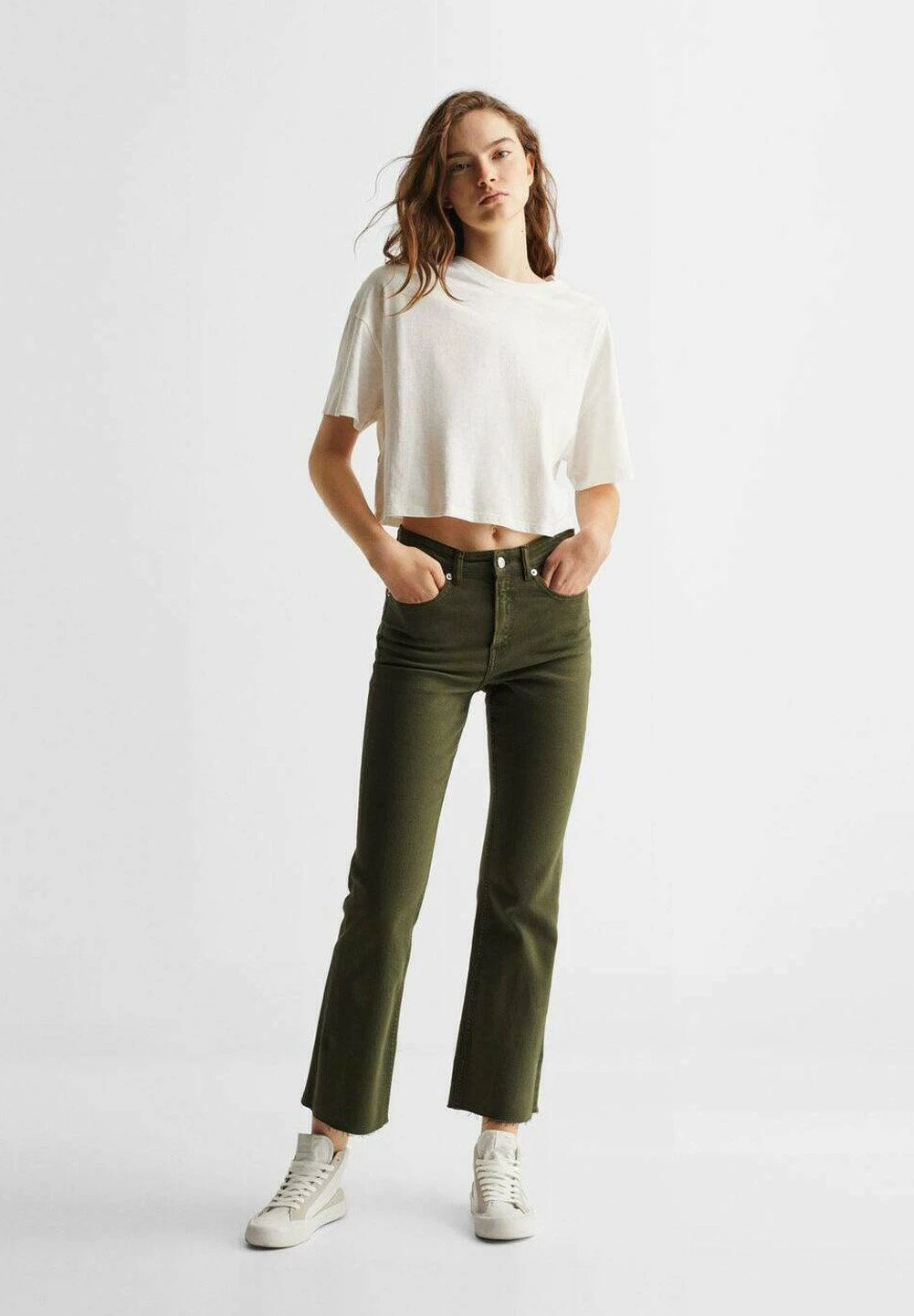 Mango Kids Jean Flare - PastellgrĂŒn â Image 2