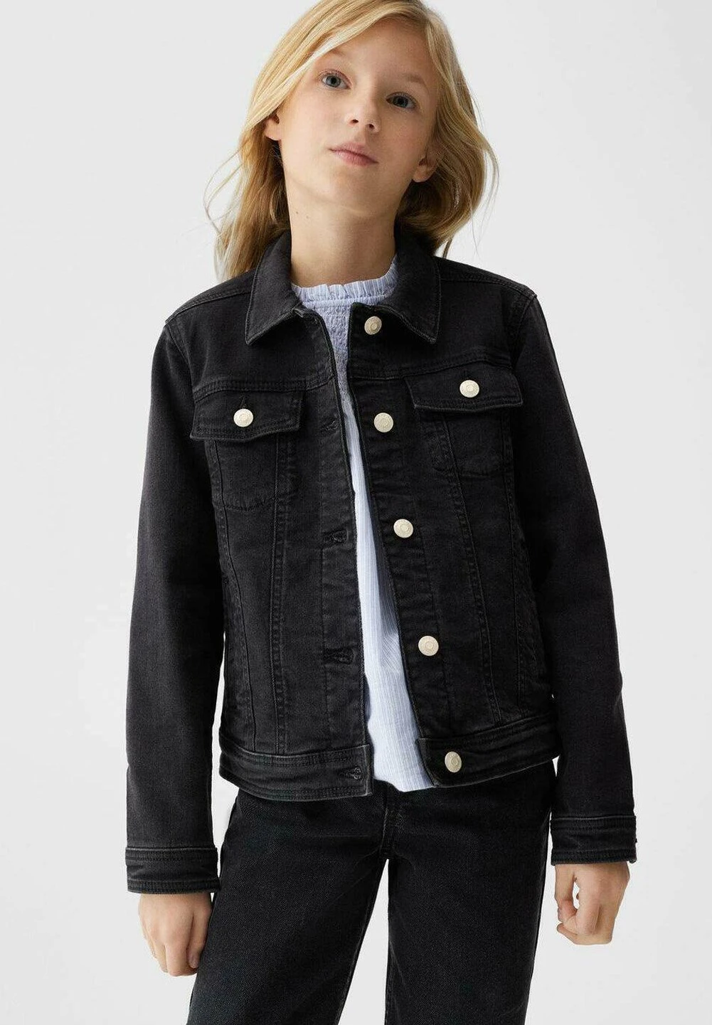 Mango Kids Allegra - Veste En Jean - Black Denim â Image 2