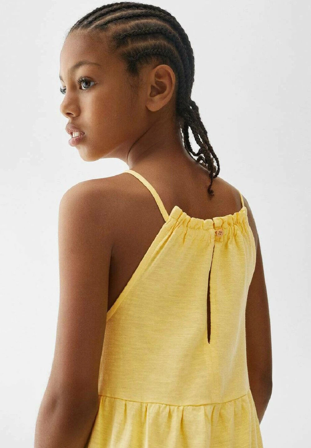 Mango Kids Merel - Robe En Jersey - Yellow â Image 4