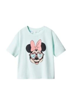 Mango Kids Gafasb - T-Shirt Imprimé - Verde Acqua