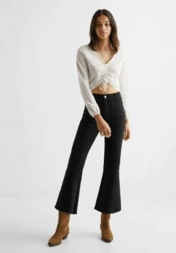 Mango Kids Pocketn - Jean Flare - Black