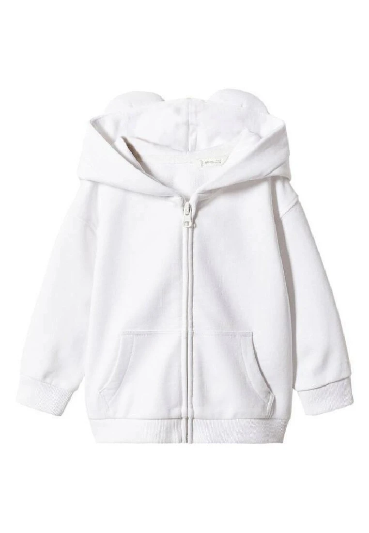 Mango Kids Lana - Sweat ZippĂ© - Off White â Image 3