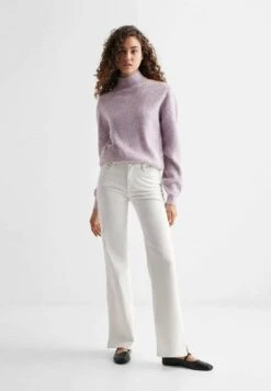 Mango Kids Slitflar - Jean Flare - Blanc Cassé