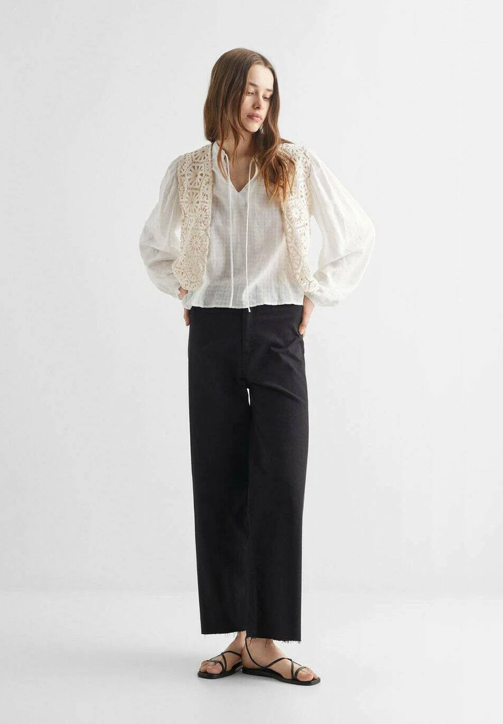 Mango Kids Gilet - Blanc CassĂ© â Image 2