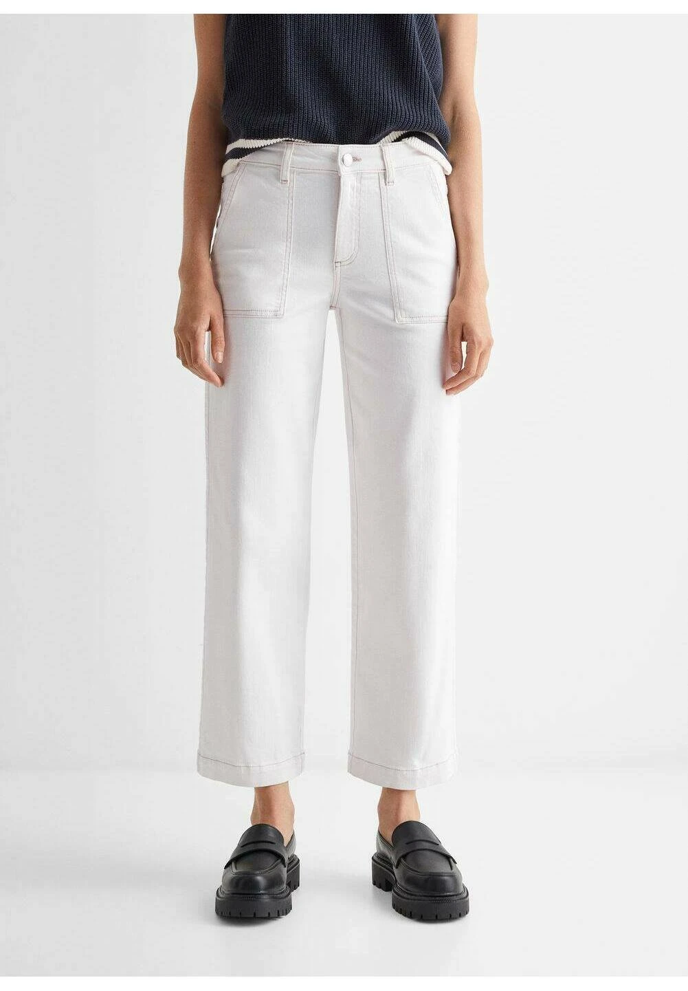 Mango Kids Utility - Jean Droit - Off White â Image 2