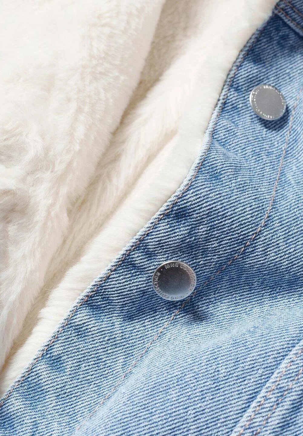 Mango Kids Lisa5 - Veste En Jean - Stredne Modra â Image 3