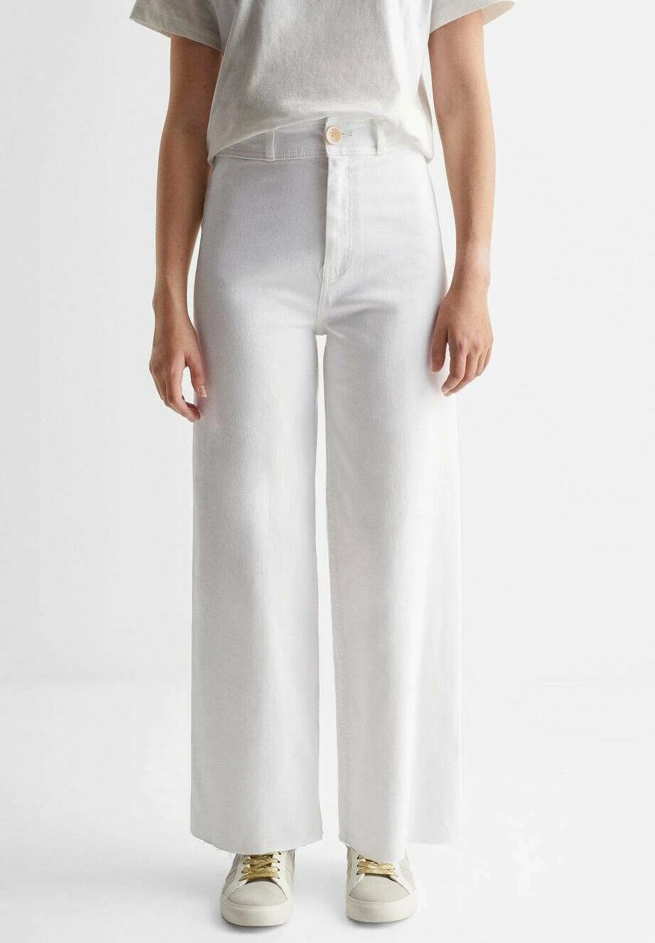 Mango Kids Seamless - Jean Flare - Blanc CassĂ© â Image 2