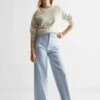 Mango Kids Seamless - Jean Flare - Bleu Ciel