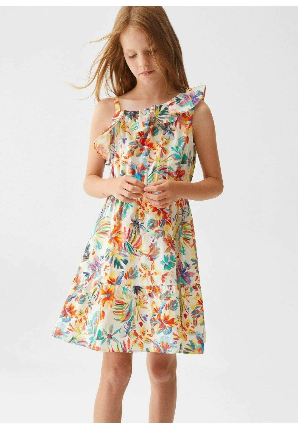 Mango Kids Juls - Robe De Jour - Ecru â Image 2