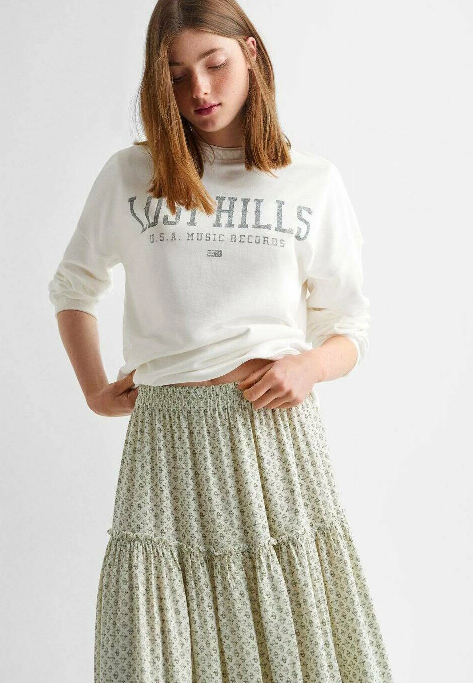 Mango Kids Bristol - Jupe PlissĂ©e - Green â Image 3