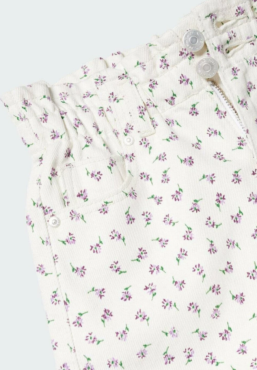 Mango Kids Paperp - Short En Jean - Ecru â Image 6