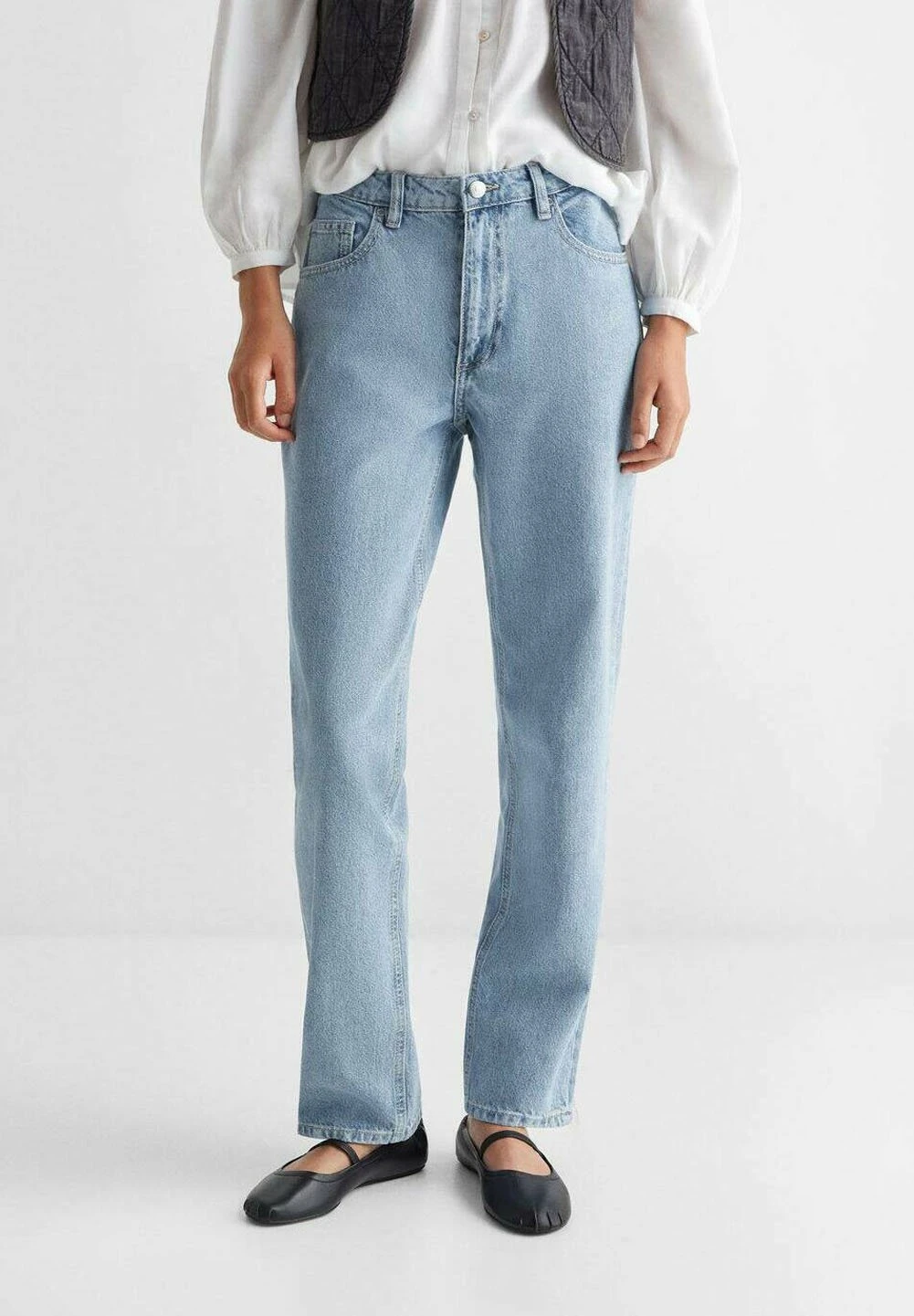 Mango Kids Mom - Jean Droit - Bleu Clair â Image 2