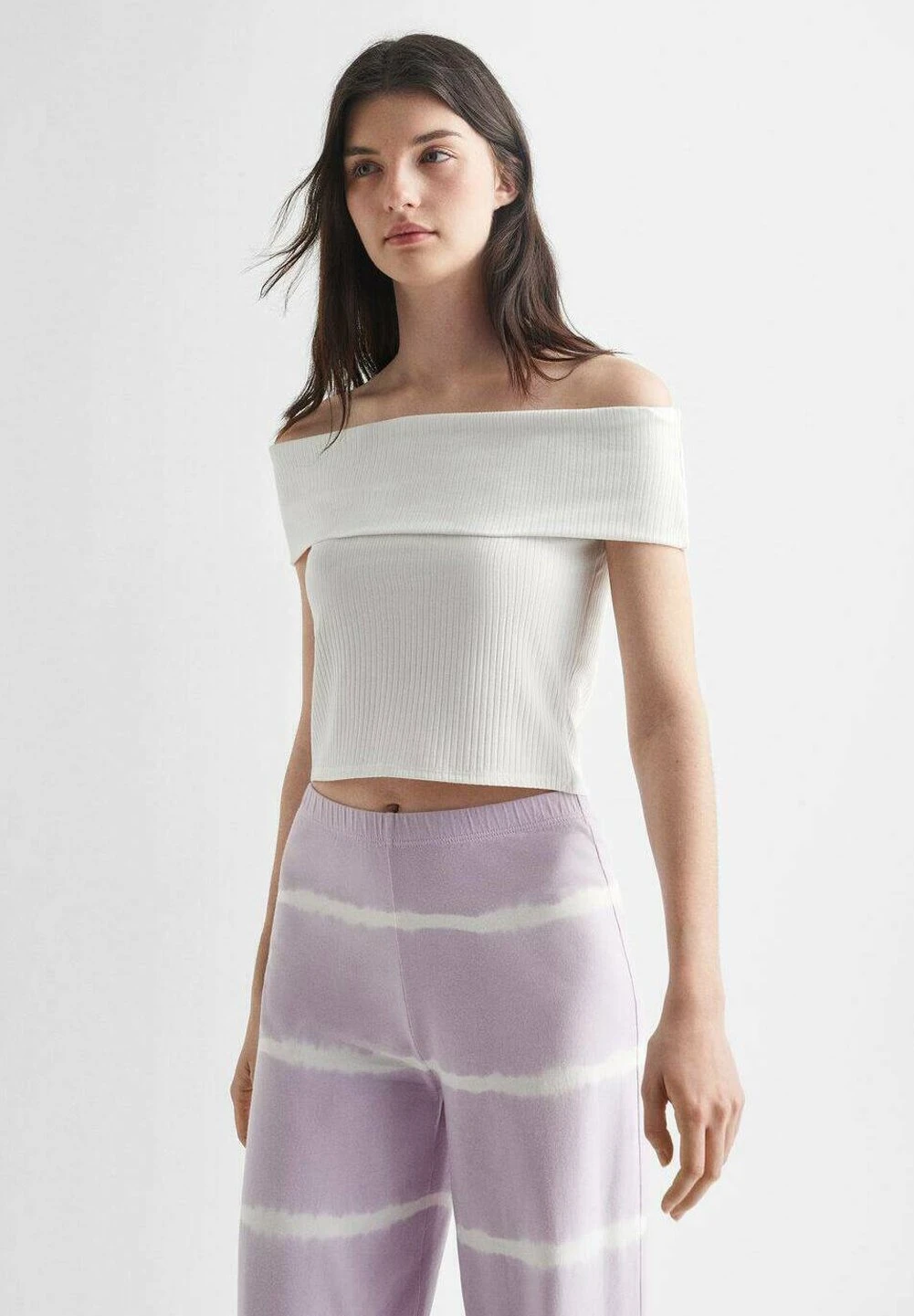 Mango Kids Shouldr2 - T-Shirt Basique - Blanc Cassé