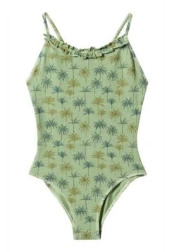 Mango Kids Palmg - Maillot De Bain - Kaki