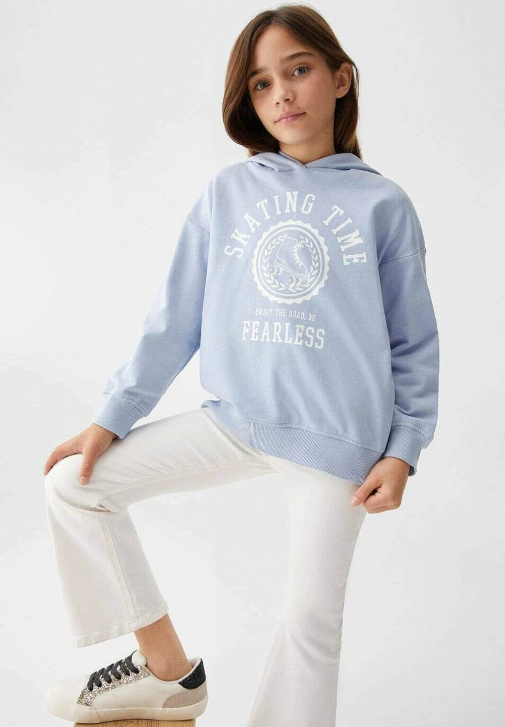Mango Kids Skate - Sweat À Capuche - Sky Blue – Image 3