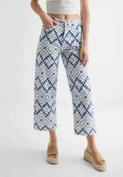 Mango Kids Tyedye - Jean Droit - Blanc Cassé