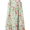 Mango Kids Acuarela - Robe De Jour - Green