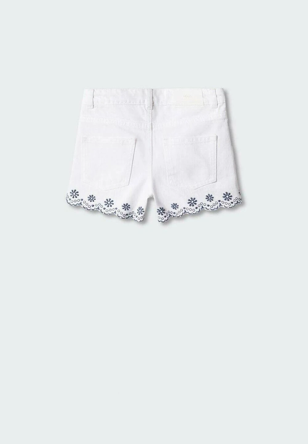 Mango Kids Short En Jean - Blanc â Image 2