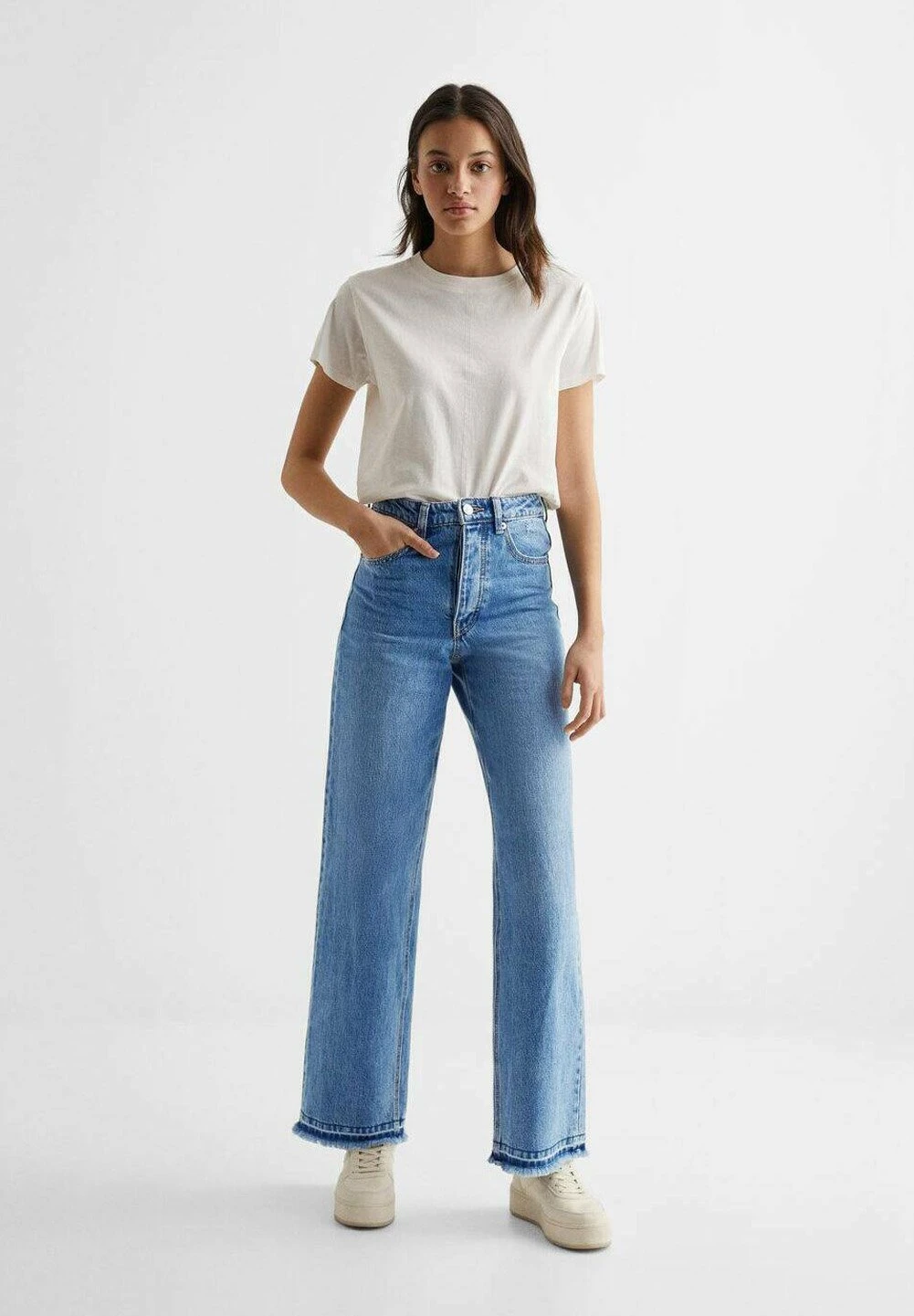 Mango Kids Straight - Jean Droit - Bleu FoncĂ© â Image 2