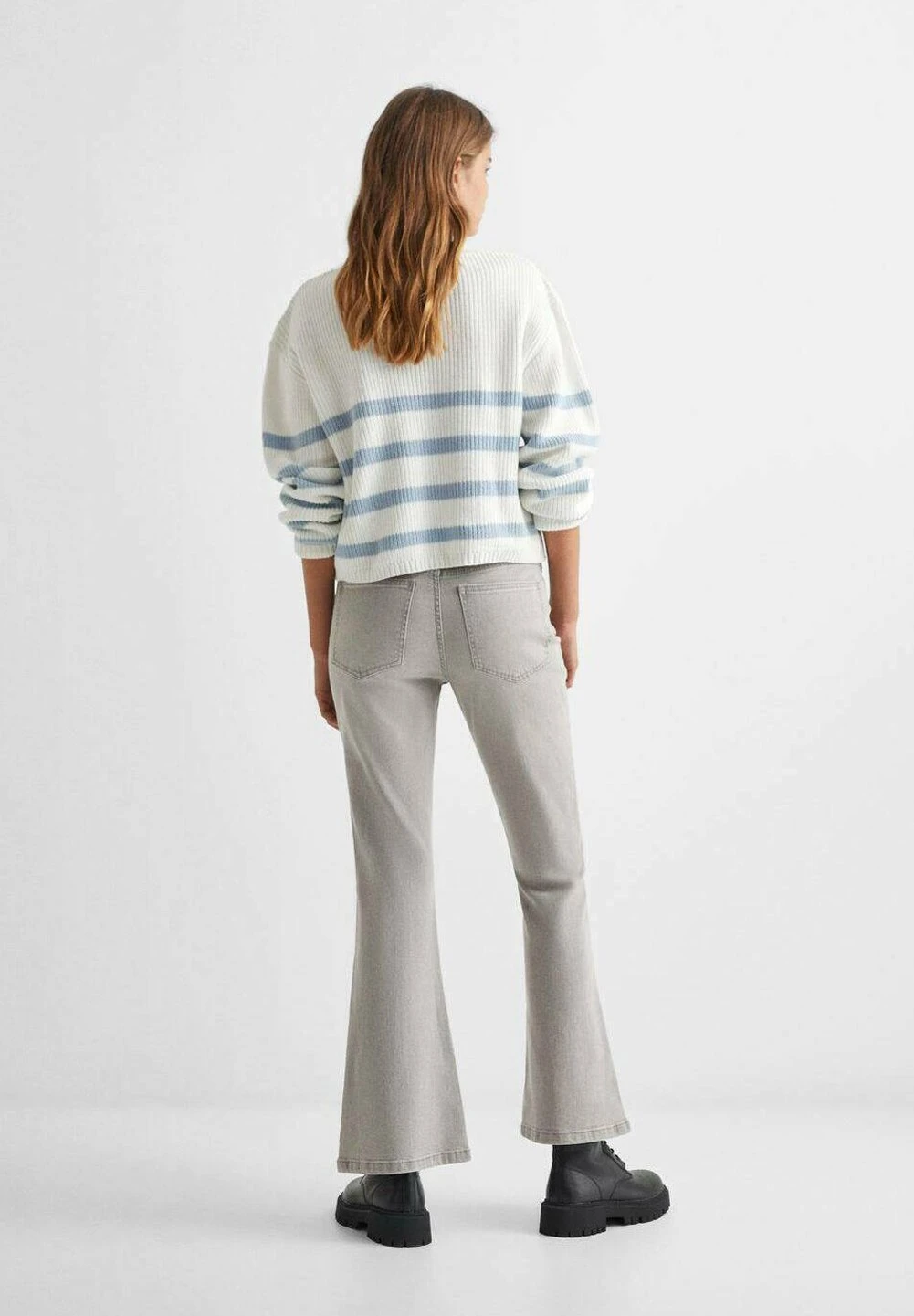 Mango Kids Buttonf - Jean Flare - Grey â Image 3