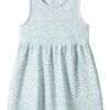 Mango Kids Coast - Robe De Jour - Verde Acqua
