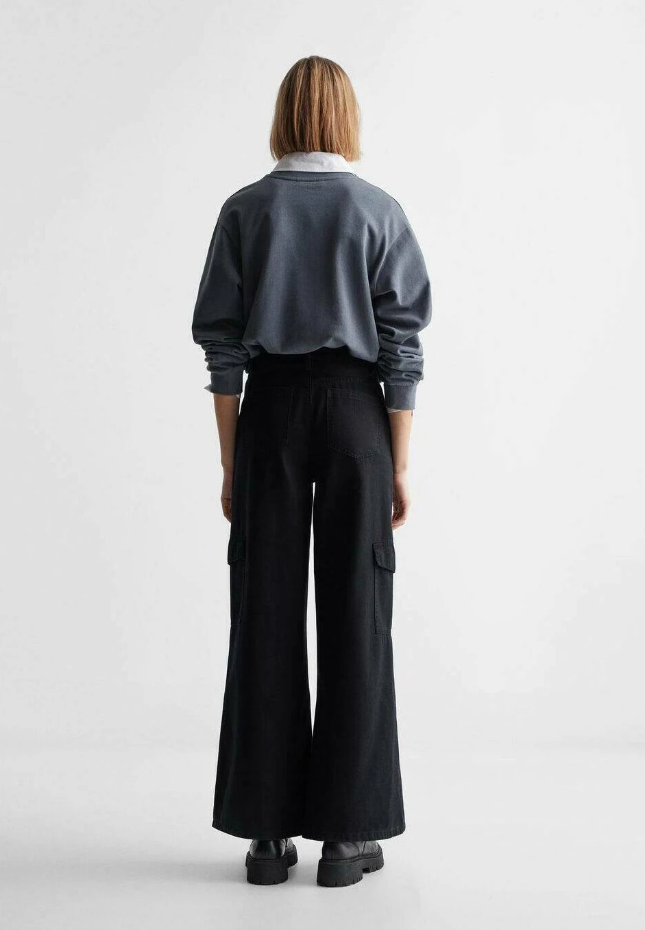 Mango Kids Flowcarg - Jean Flare - Black â Image 3