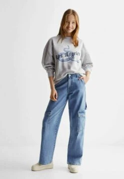 Mango Kids Patines - Sweatshirt - Jasnoszary