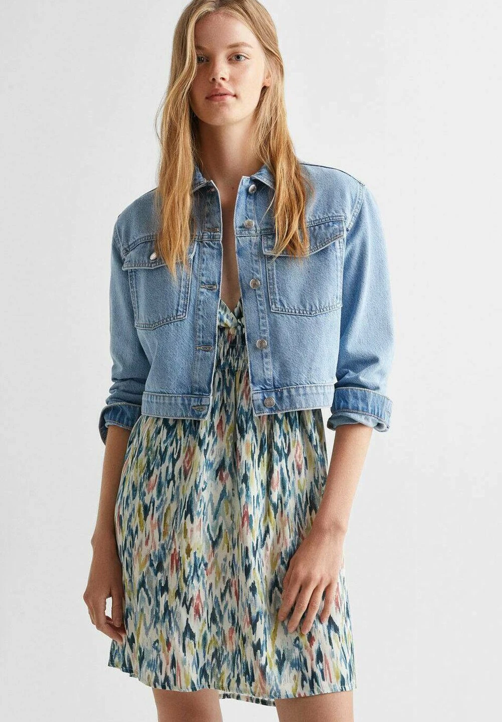 Mango Kids Sarah - Veste En Jean - Mittelblau