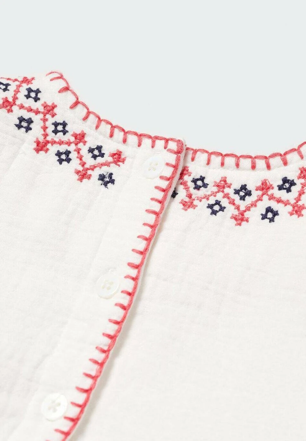 Mango Kids Simon - Robe De Jour - White â Image 3