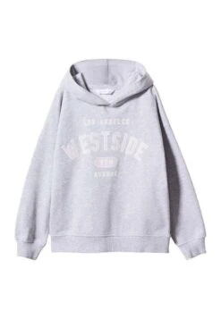 Mango Kids Side - Sweat Ă Capuche - Medium Heather Grey