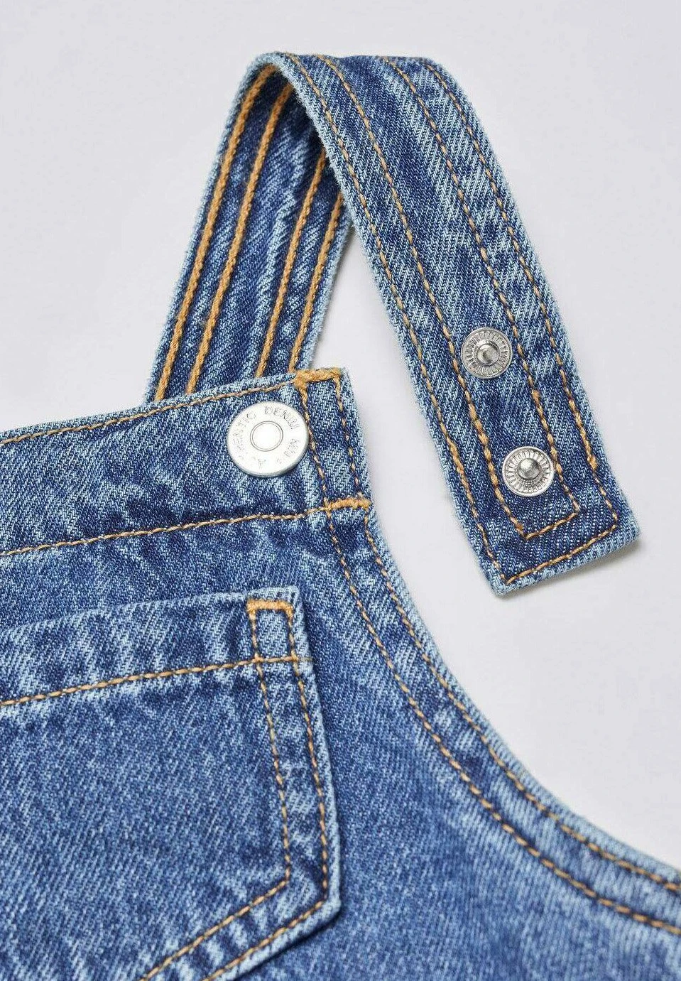Mango Kids Paulab - Robe En Jean - Středně Modrá – Image 3