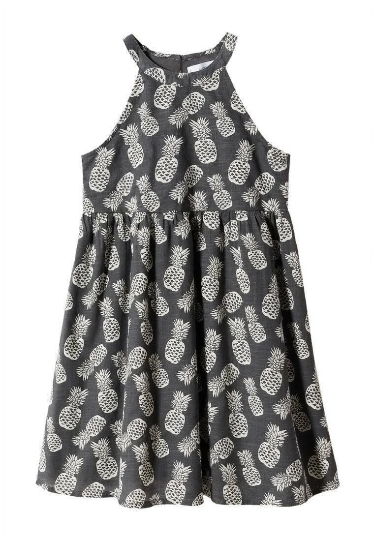 Mango Kids Ananas - Robe De Jour - Noir