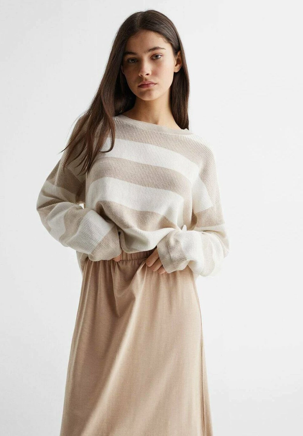 Mango Kids Hawaii - Jupe Trapèze - Beżowy – Image 4