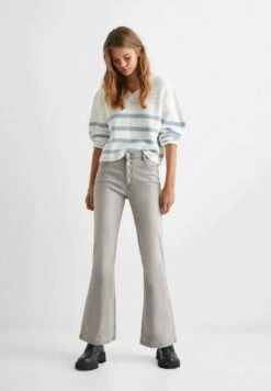 Mango Kids Buttonf - Jean Flare - Grey