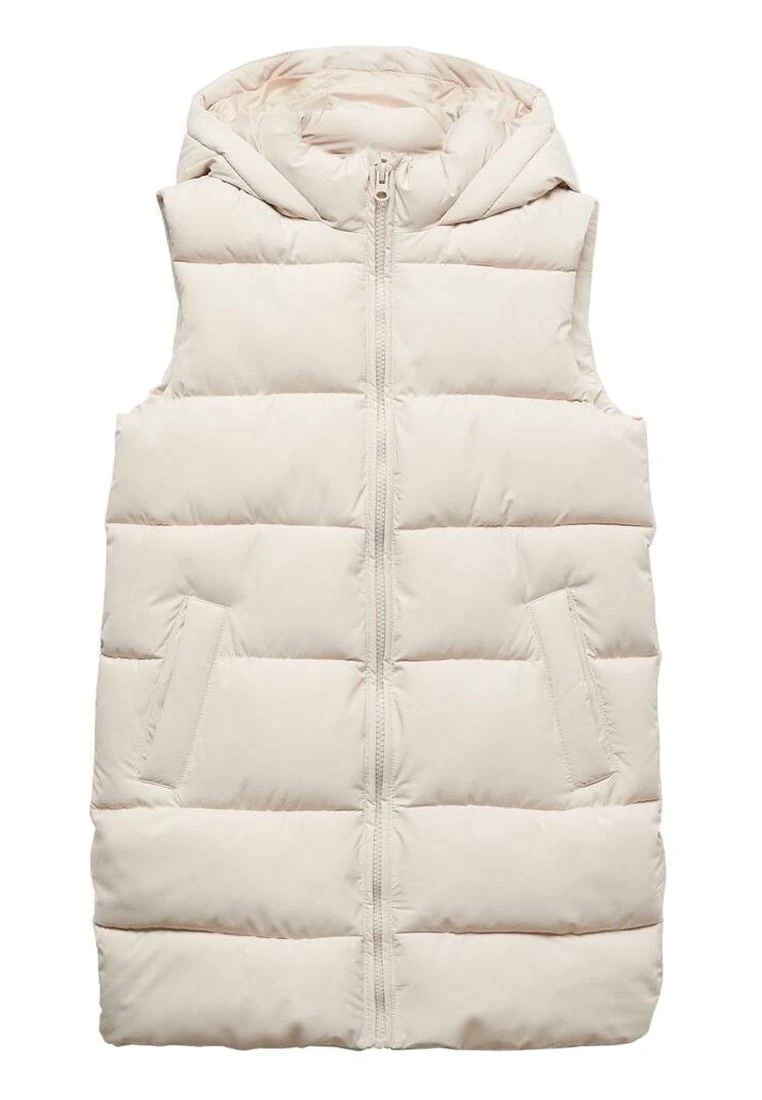 Mango Kids Clara - Veste Sans Manches - Ecru