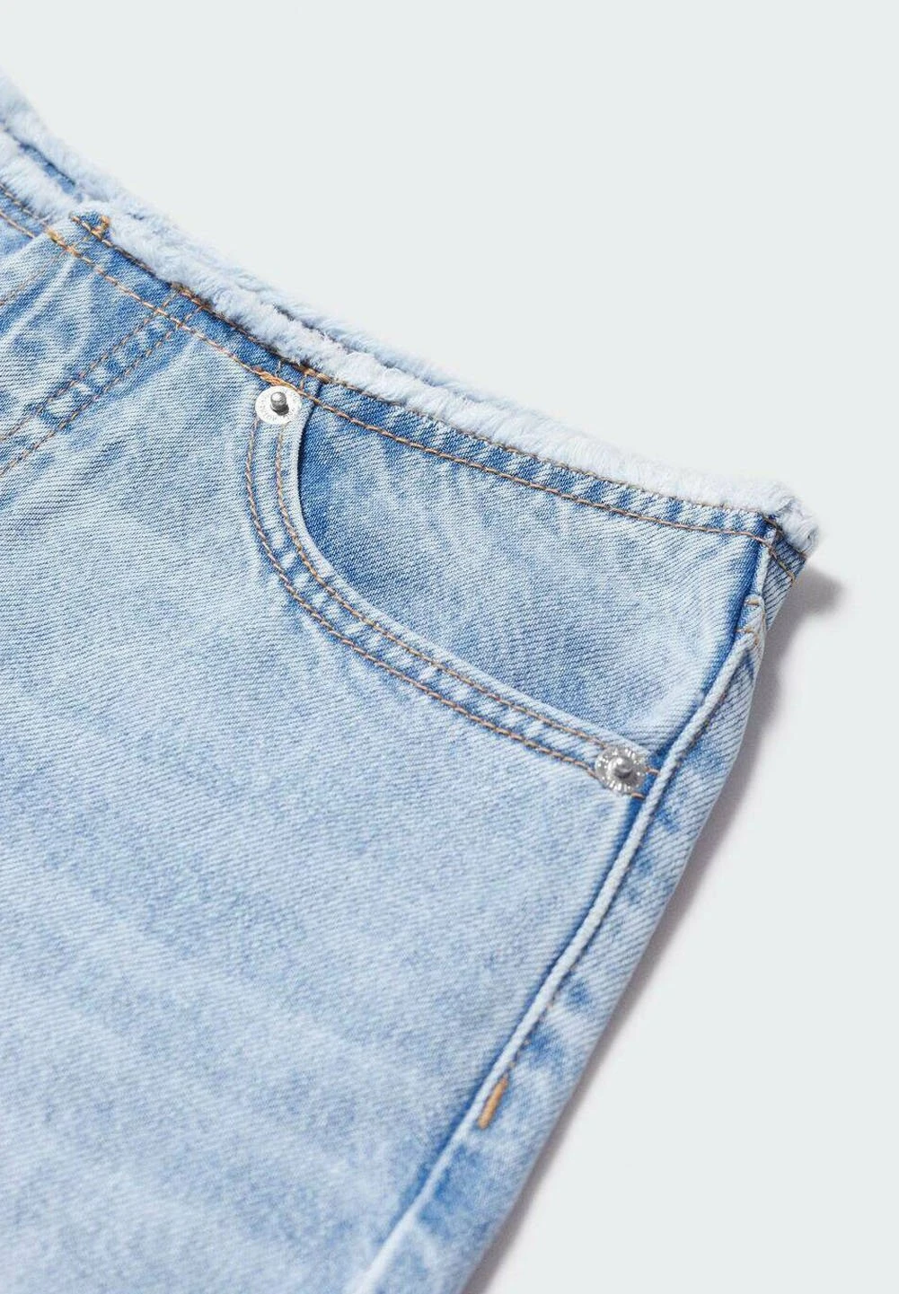 Mango Kids Short En Jean - Light Blue â Image 6