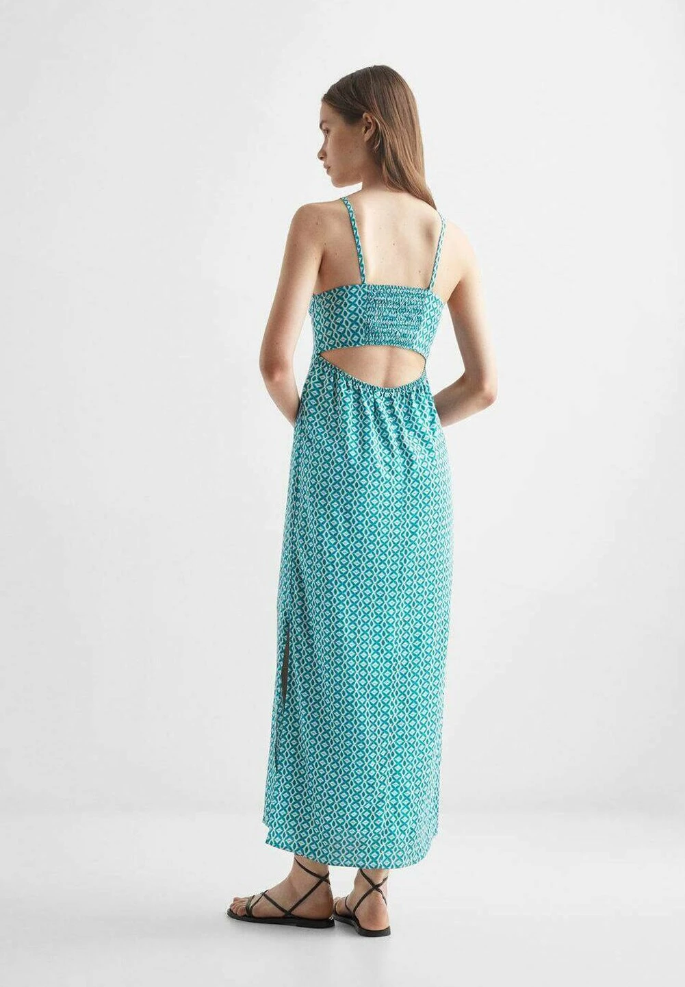 Mango Kids Gina - Robe Longue - Zelená – Image 2