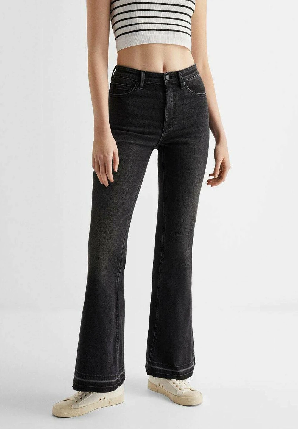 Mango Kids Openflar - Jean Flare - Black Denim