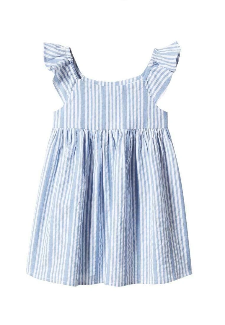 Mango Kids Aroa - Robe De Jour - Niebieski