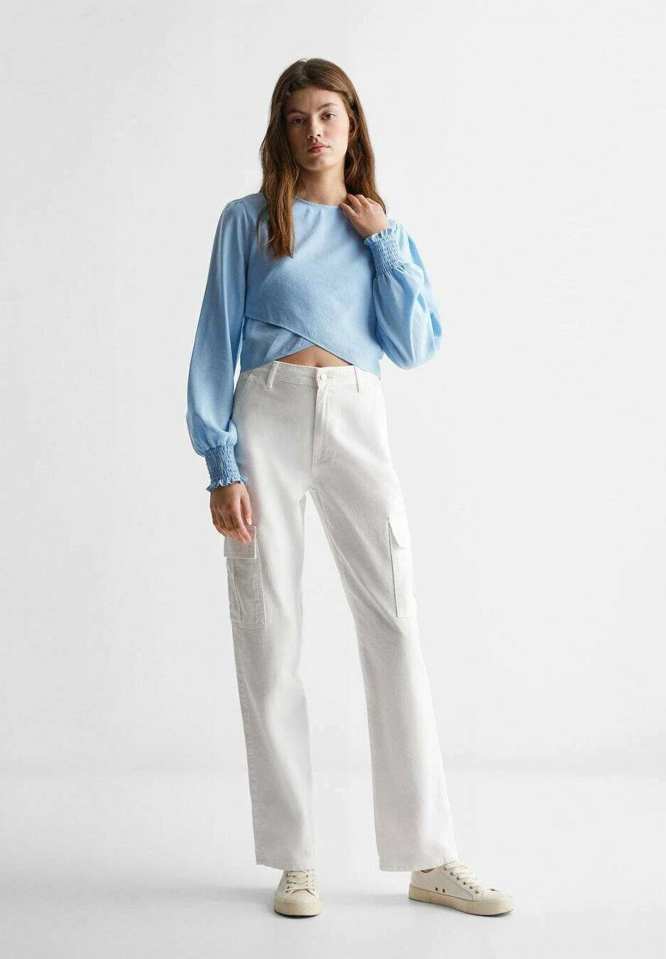 Mango Kids Cruce - Blouse - Bleu Ciel