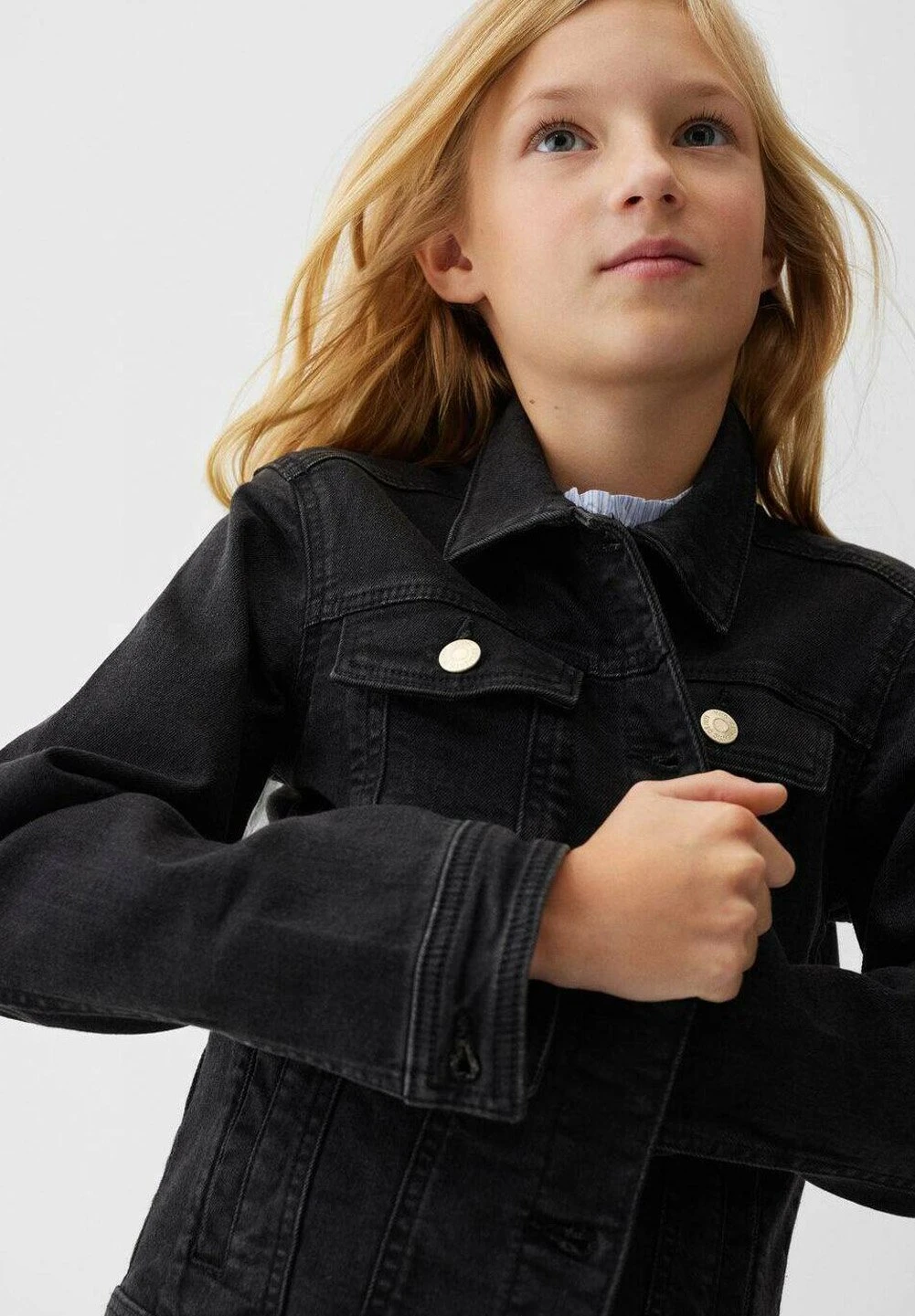 Mango Kids Allegra - Veste En Jean - Black Denim â Image 4
